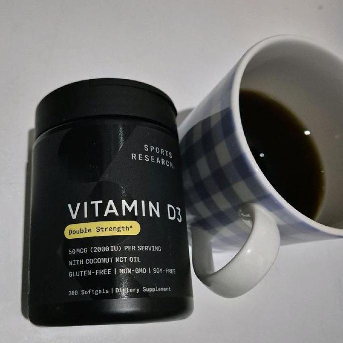 (READY STOCK) Nareshopping Exp dates :  April 2028 SR Spor Research  Vitamin D3 D-3 2000 iu 360 Soft
