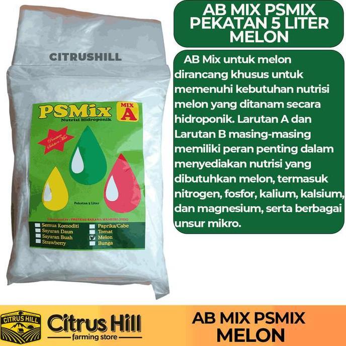 PROMO AB MIX PS MIX 5 LITER 1,7Kg - AB MIX HIDROPONIK - NUTRISI MELON