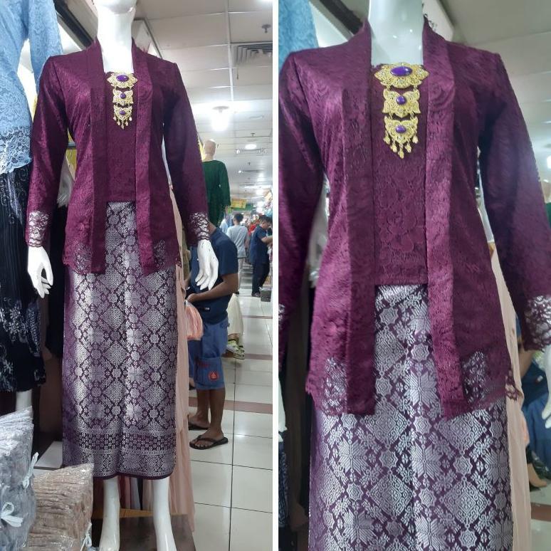 Discount Atasan Kebaya Brokat Modern Set Kebaya Kutu Baru Brokat Lengan Panjang Lidya Baju Kondangan