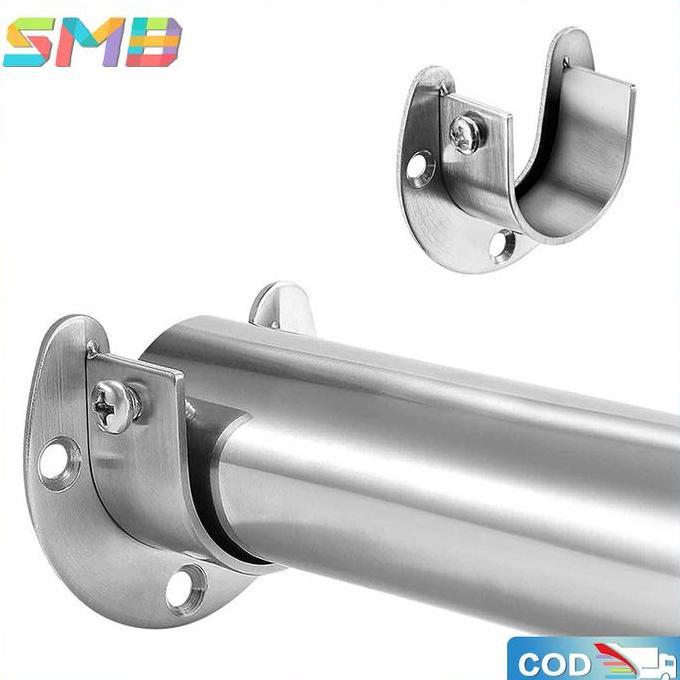OTNEUDA 1 PasangBracket Topi Untuk Pipa Stainless-Flange Fitting Pipa-Cap Bracket For Stainless Pipe