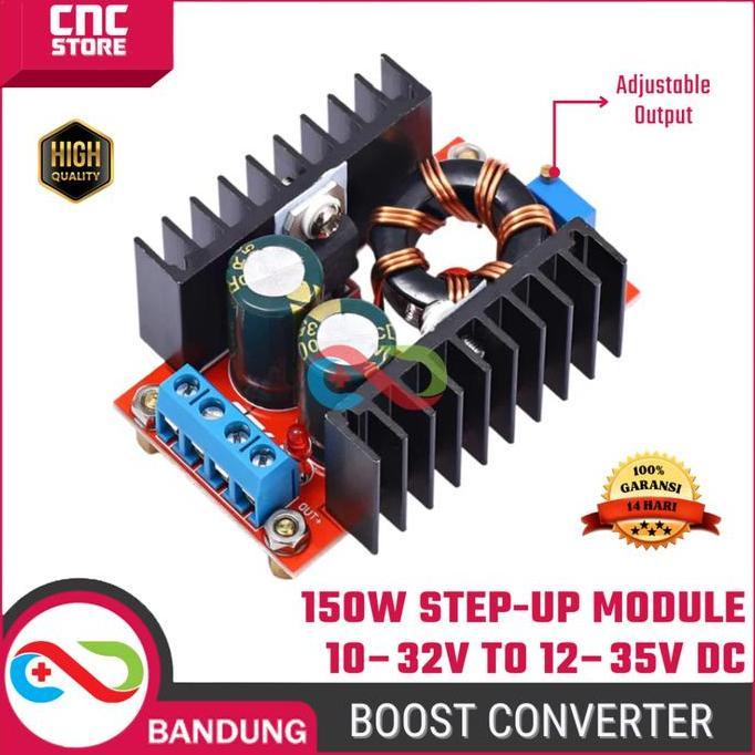 Module DC Step-Up 150W Boost Converter 6A Boost Converter 1032V to 1235V