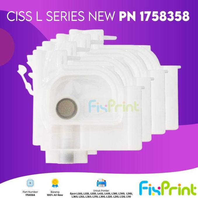 Cartridge Tinta CISS Infus Epson L550 L555 L565 Printer L120 L360 L110