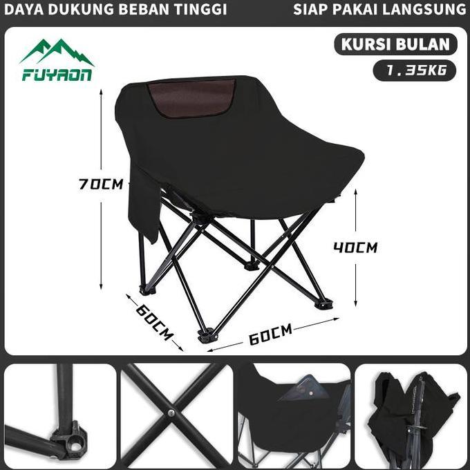 Bivarah - FUYAON Kursi Penyimpanan Outdoor, Kursi Lipat, Bangku, Kursi Pancing Berlapis Tebal, Kursi
