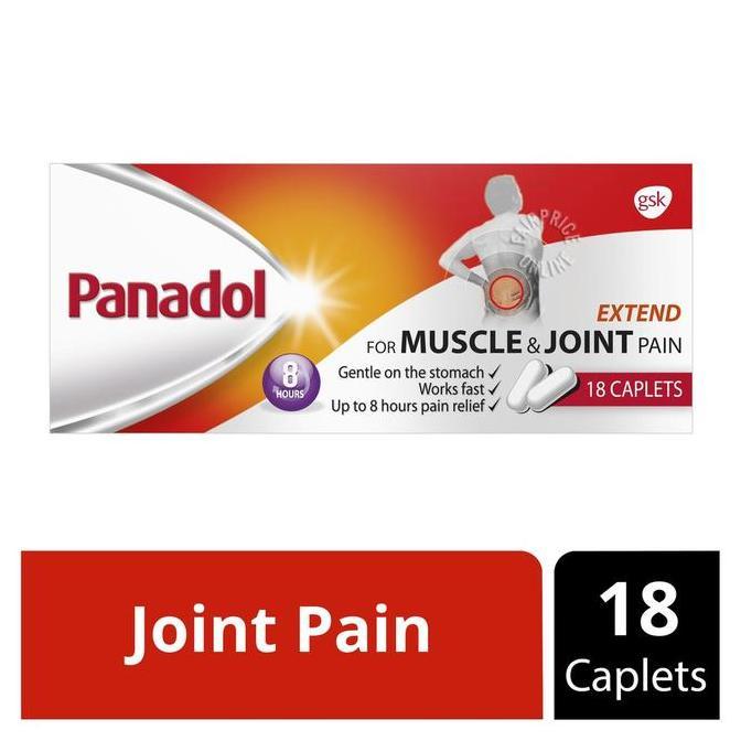TERBARU - PANADOL Extend for Muscle & Joint Pain 18 Tablets (Singapore)