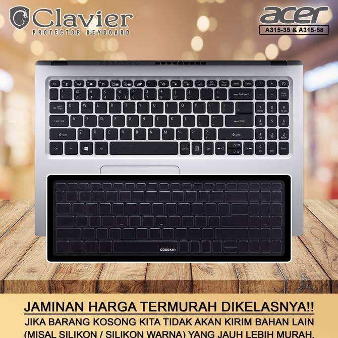BEBAS ONGKIR - Keyboard Protector Cover Acer Aspire 3 A315-35-C0UJ C7SL Warna Cooskin