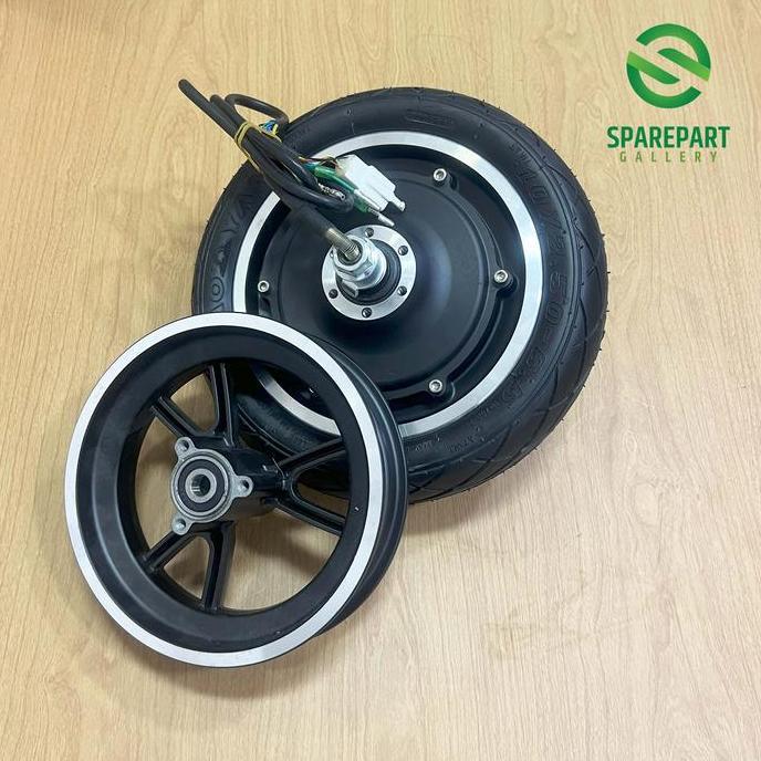 Set Dinamo Bldc 10Inch 36V400W Ring10 Dengan Velg Depan Skuter Listrik Otopet Motor Bldc - Outdoor