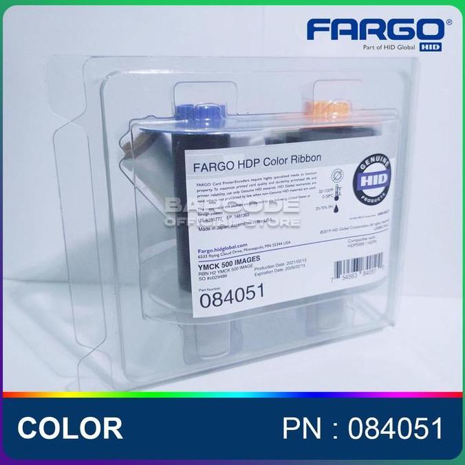 Bolehdijamin- Ribbon Color Fargo Hdp5000 Hdp Color Ribbon Hdp 5000 Pn : 0051 Ymck