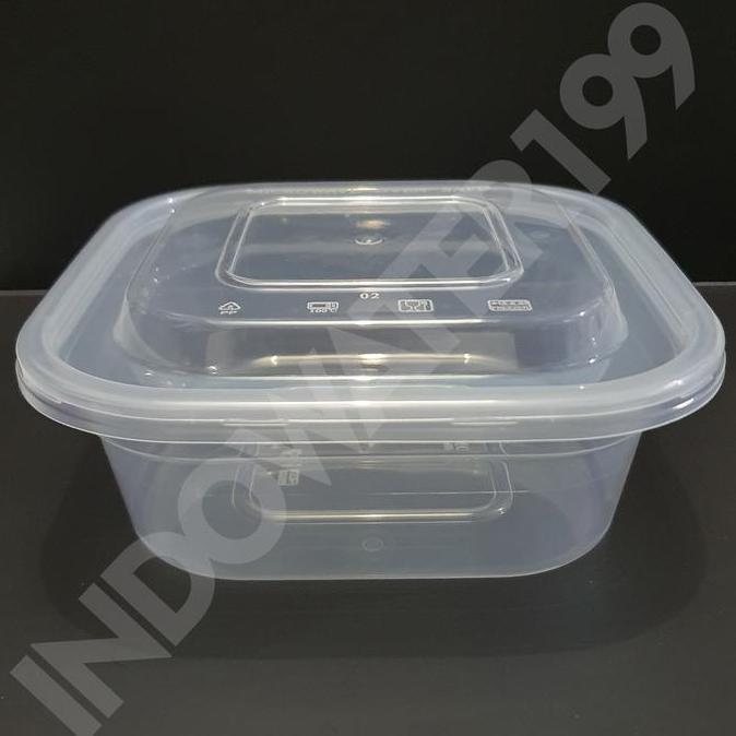 THINWALL MERK DM 600 ML SQUARE ISI 50 PCS