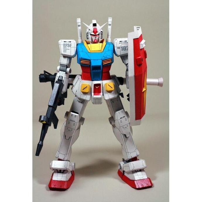(Mainan Kertas) DIY Papercraft Gundam RX-78-2 Detailed 60cm