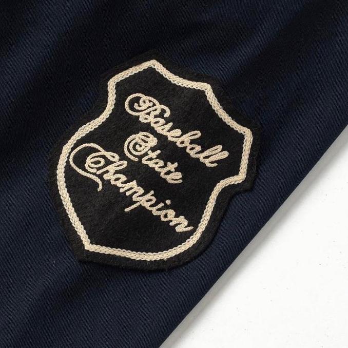 Uomo- Marque Baseball Varsity Jacket - Towel Embordiery, Cotton Twill Material, Baseball Champ Unise