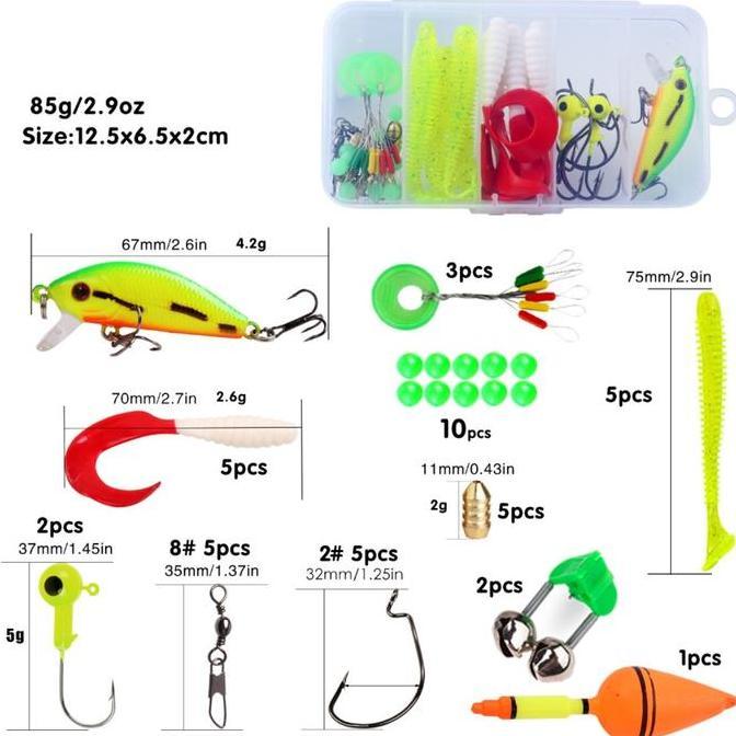 Jaaminkwalitas- Sougayilang Peralatan Pancing Kail Pancing 0 1Umpan Ikan Palsu  Umpan Ikan Umpan Mai