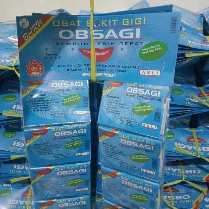 Zerox- Obsagi Biru Mengobati Sakit Gigi Dan Gusi Asli 20 Sachet