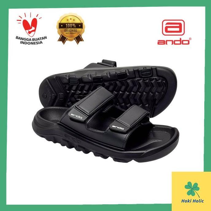 Sandal Pria Ando Hits - Sendal Karet Slop Pria Casual Dewasa Terbaru Size 38-43