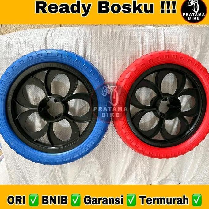 Promo Ban Eva anak uk 12 inch Rim Velg PVC Roda Ban Mati Busa Eva Sepeda Anak Mini CTB BMX 12 (inclu