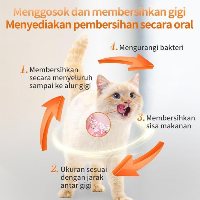 Bisachatuntukcod- Snack Penghilang Bau Nafas Mulut Kucing Pembersih Plak Gi Penyegar Dialy Oral Care