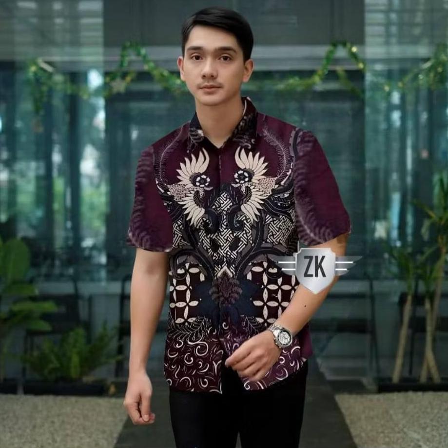 Unik Baju Batik Pria Motif Abadi Batik Kemeja Batik Pria Lengan Pendek