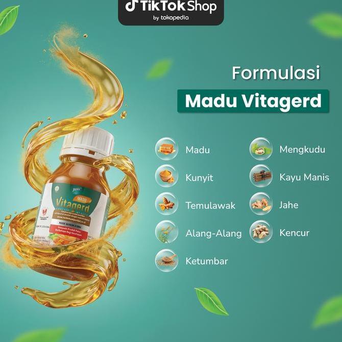 Zerox- Madu Vitagerd Asli- Membantu Mengatasi Asam Lambung, Mual, Muntah Dan Gerd Anxiety (Cemas Ber