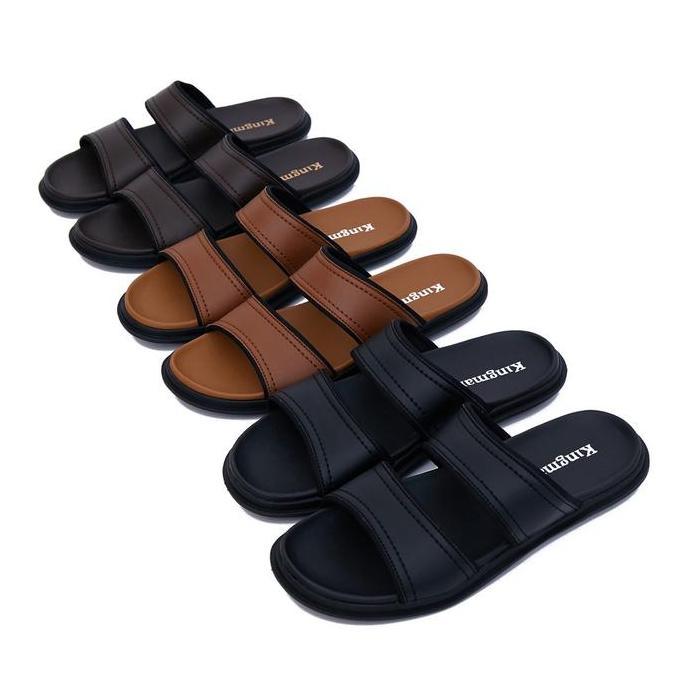 Sandal Cowo Minimalis Kingman Sandal Pria Santiago Original Sandal Kulit Premium