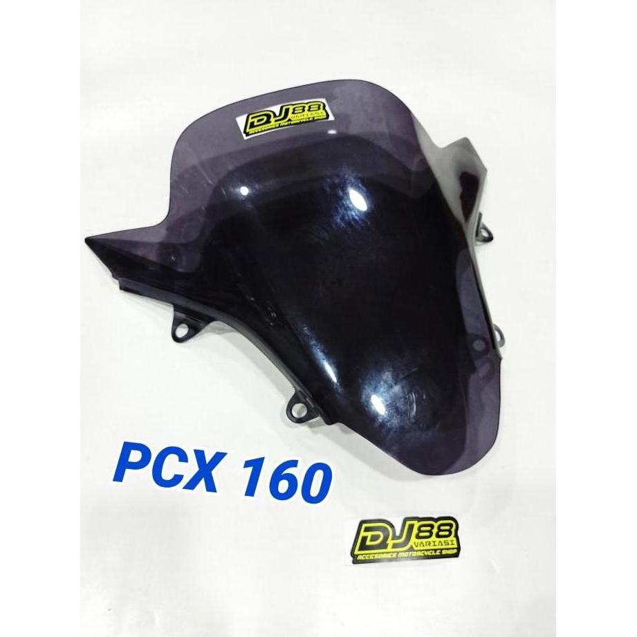 WINDSHIELD PCX 160 SMOKE JENONG VISOR PCX160 TAMENG KACA DEPAN X BARU