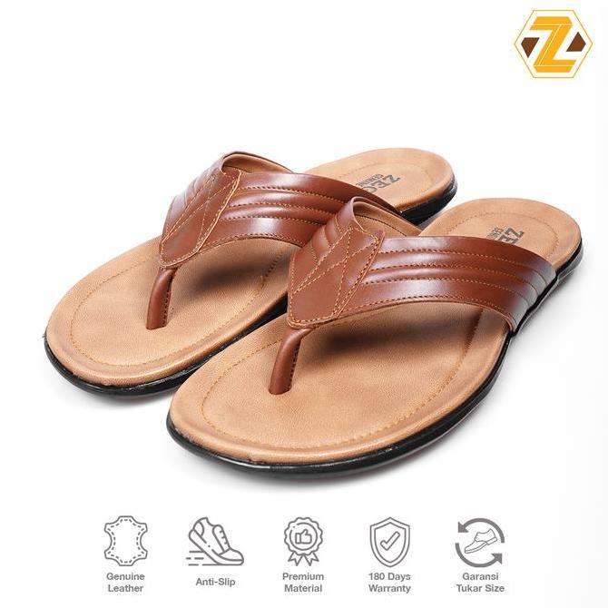 Sandal Pria Zeger Footwear Sandal Kulit Pria Zeger -  Bolton 06 Sandal Pria Dewasa