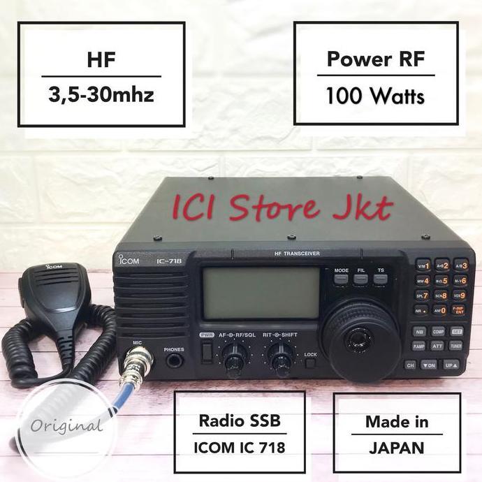 Icom IC 718 / Radio SSB Icom / Radio HF / Radio All Band Original