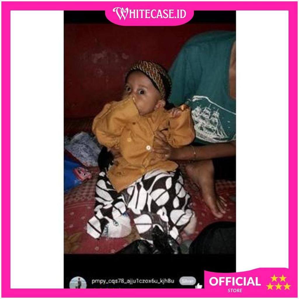 baju bayi adat beskap Jawa solo Jogja bonus blangkon anak2 cowok laki laki 0 sampai 6 bulan pakaian 