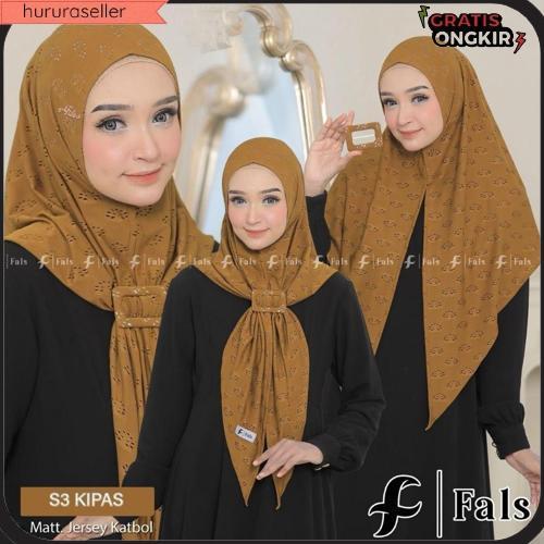 (Fals) Segitiga Kipas GesperSegitiga Instan Non Pet MotifHijab Daily KatbolJersey BolongJersey Katbo