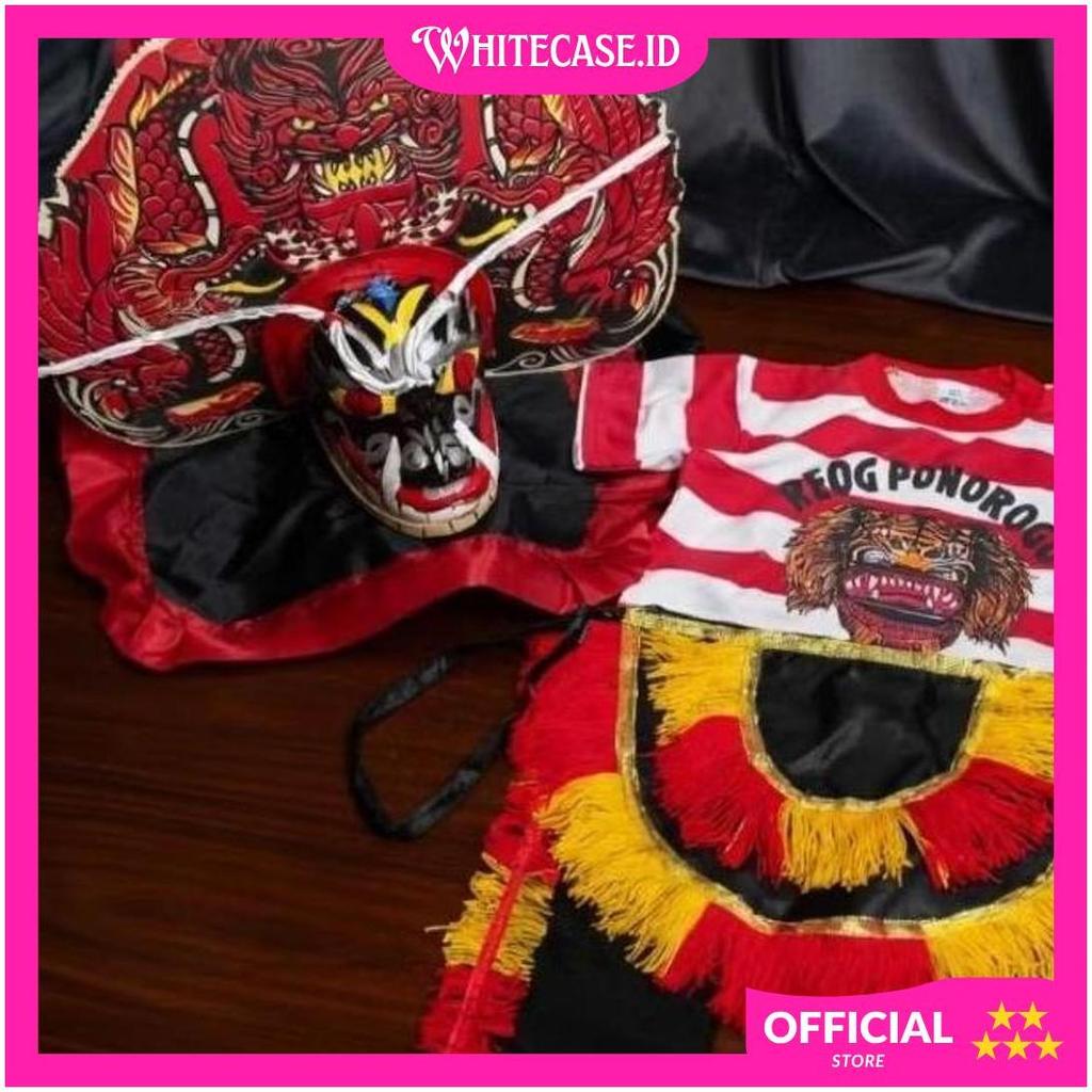 Set Barongan Kostum Reog Ponorogo Anak Lengkap Kaos Reog Celana Jaranan Embong XN