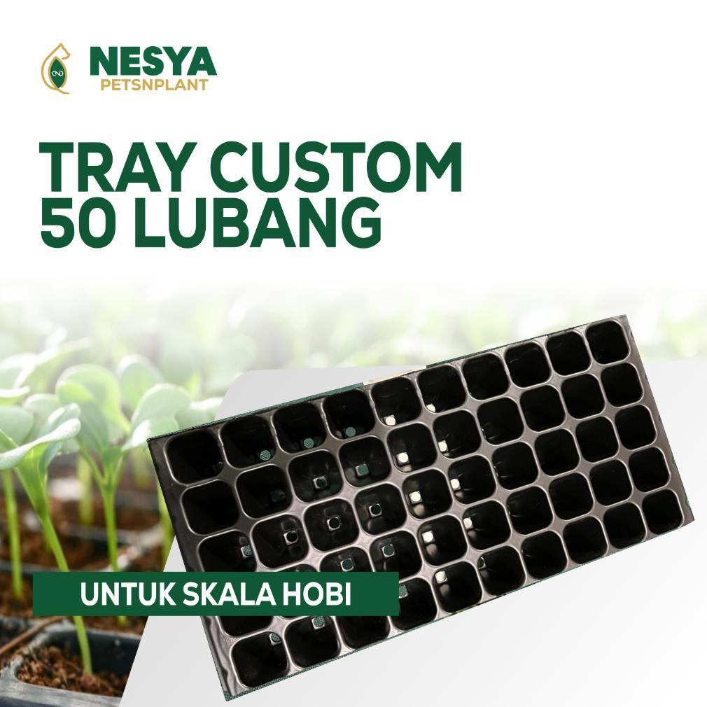 Promo Cod Tray Custom Pot Tray Semai Benih 50 Lubang Skala Hobi - Tray Semai ><
