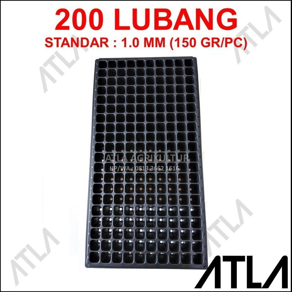 Promo Cod Tray Semai 200 Lubang Traypot Pot Bibit Biji Tray Nampan Hidroponik ><