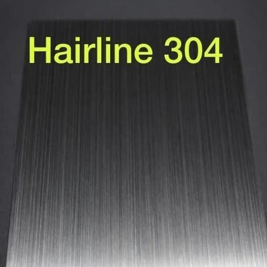 plat stainless 304 hairline custom 1