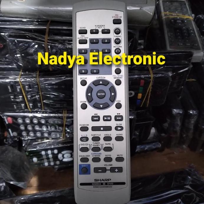 REMOTE REMOT DVD COMPO SHARP RRMCGA005BGZZ ORIGINAL ASLI