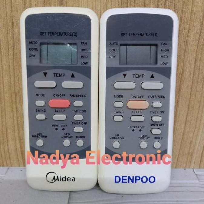 REMOTE REMOT AC POLYTRON MIDEA DENPOO DAST R51M/E ORIGINAL