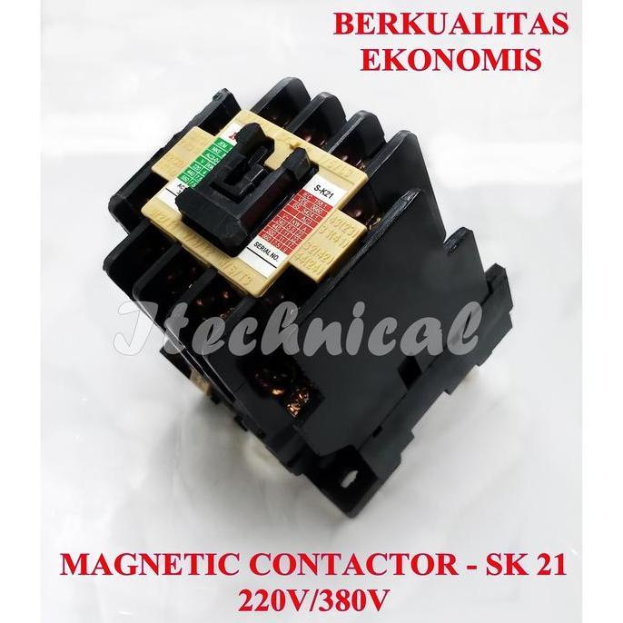 MAGNETIC CONTACTOR SK-21 220V 380V / AC KONTAKTOR SK 21 220VAC 380 VAC READY