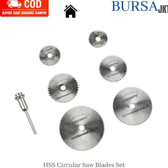SPLENDENS Mata Bor Mini Gerinda Kayu HSS Saw Blade Mata Gerinda Potong Set PROTOK