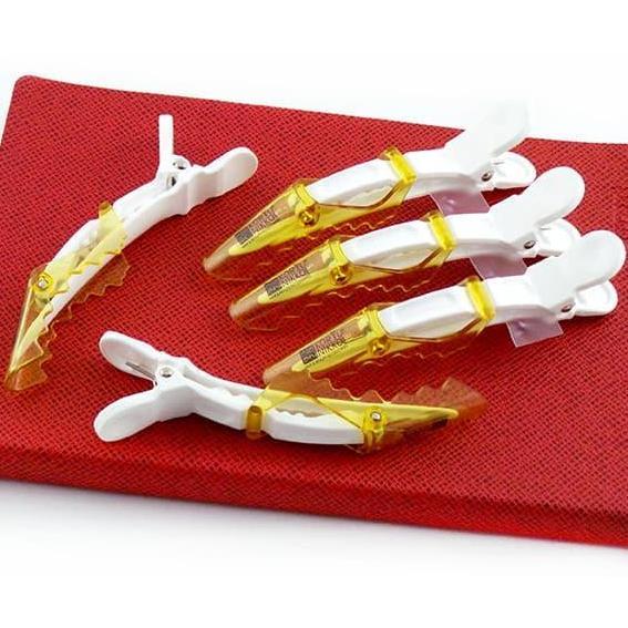 Koryu Nikko Jept Rambut - Jepit Buaya - 5 pcs - Putih Kuning