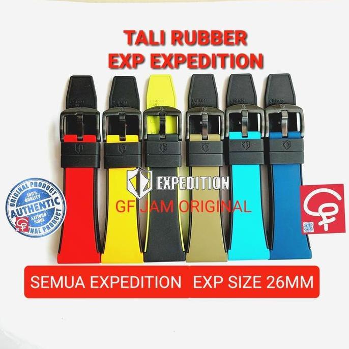 TALI KARET RUBBER 26MM EXPEDITION EXP ORIGINAL E6800 E6811 TWO COLOR