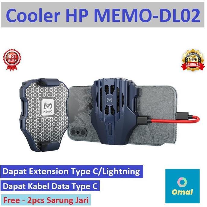 Memo DL-02 Fun Cooler Fan Cooling Radiator HP Pendingin DL02 Peltier Handphone Kipas