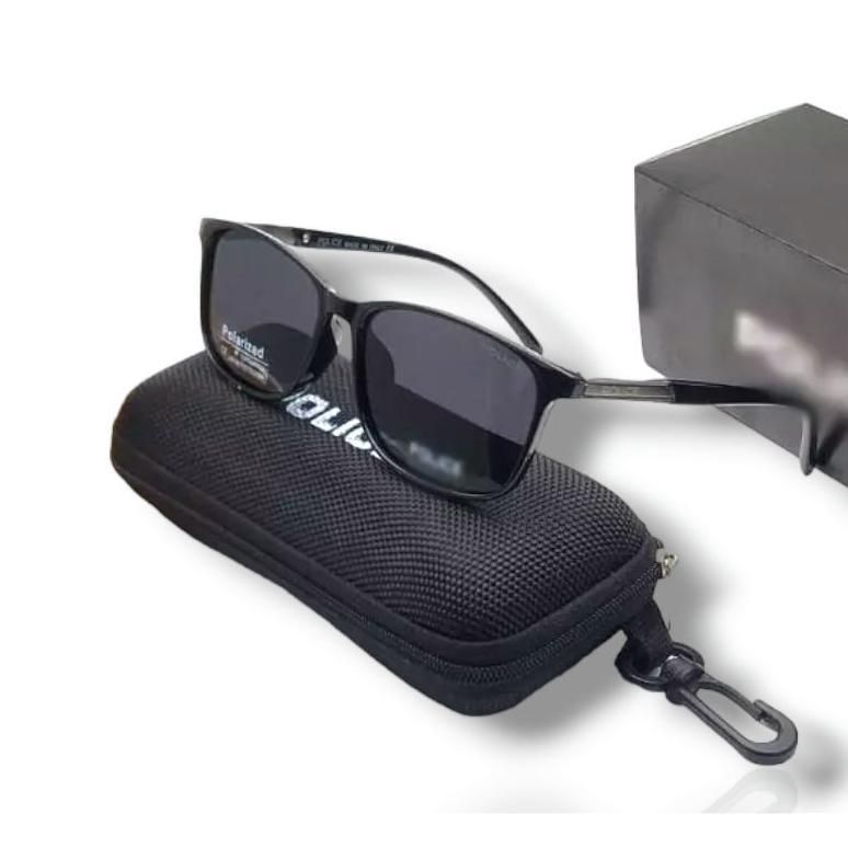 Bagus Kacamata Polarized Lensa Anti Radiasi Frame Police / Kaca Mata Hitam Pria Dan Wanita