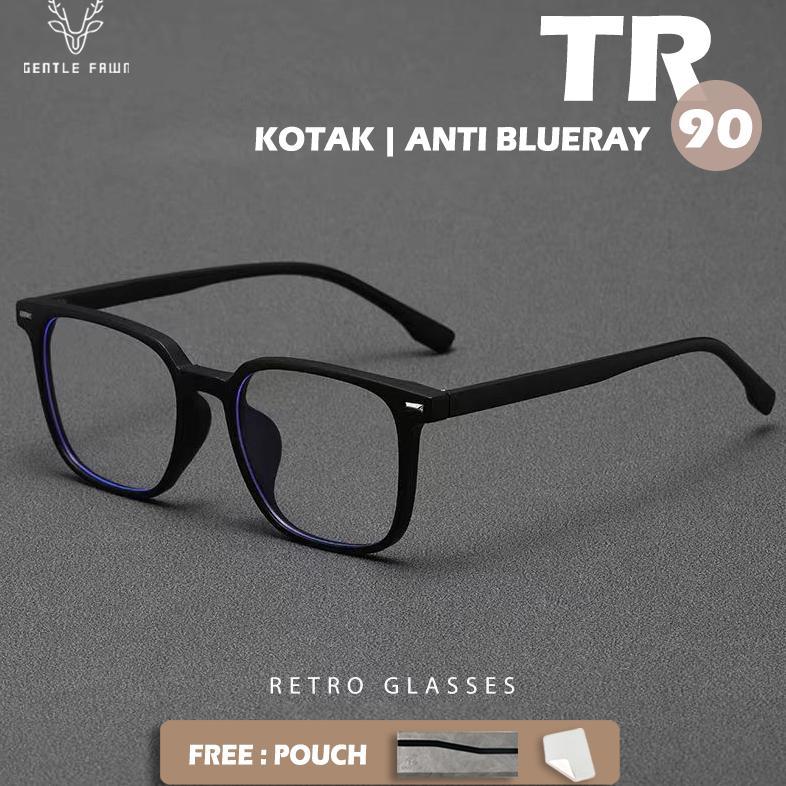 Sales Gentle Fawn Kacamata Antiradiasi Blueray Tr90 Lentur Keren Anti Uv Kotak Style Bisa Minus Fash
