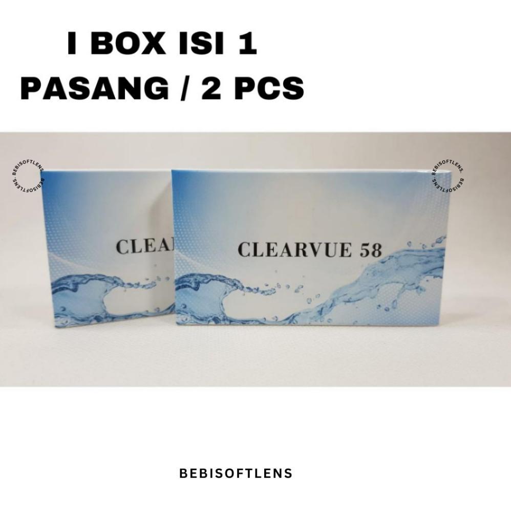 NEW (Bisa COD) Softlens CLEARVUE ISI 1 PASANG ( 2 PCS) BENING DAILY 14.2MM Softlens Minus , Softlens