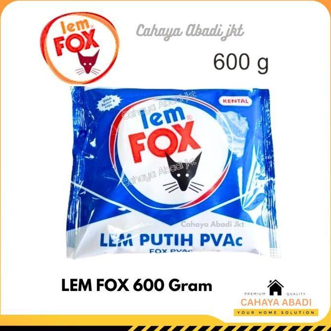 Jelasbagus- Lem Fox Putih Pvac / Lem Kayu Tembok Fox Putih 600 Gram