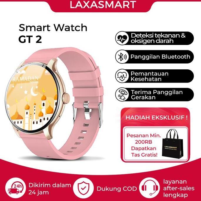 Vromdakar - Jam tangan pintar smartwatch | heart rate tracker | jam tangan wanita pria | kalkulator 