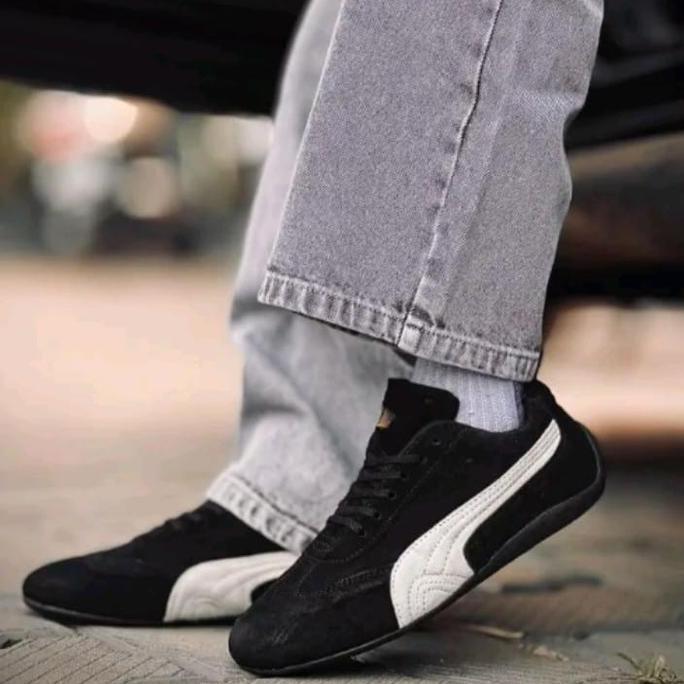 Sepatu Sneakers Flas Sale Sepatu Speedcat Black White Premium Import Full Leather & Rubber Sole Snea