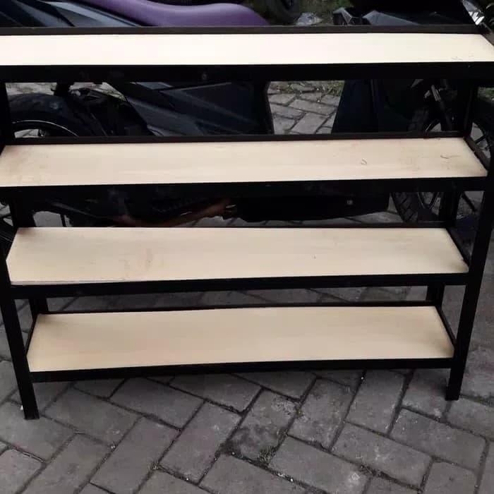 RAK AQUARIUM CUPANG 120X30X100 KNOCK DOWN 4 SUSUN