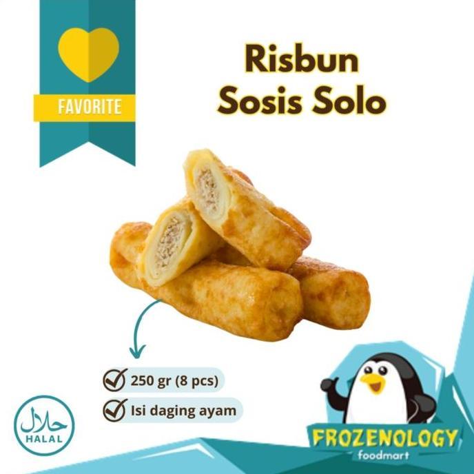 Carne- Risbun Sosis Solo | Sosis Solo Isi Daging Ayam 8 Pcs Frozen Siap Masak