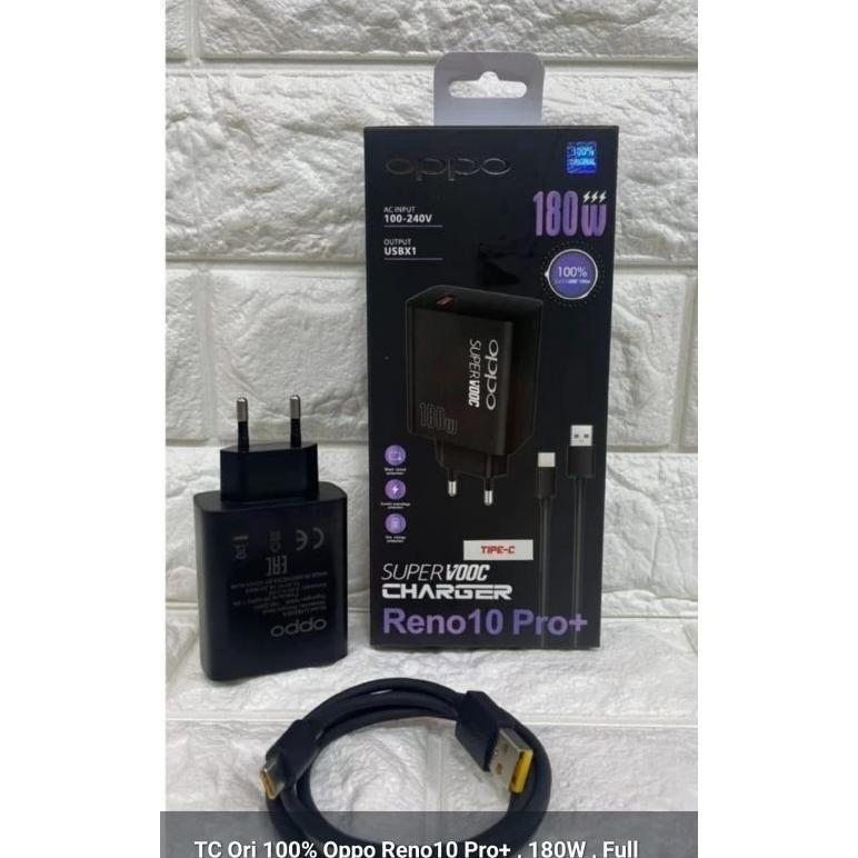 TERBARU Casan hp Oppo Reno 10 Pro+ Vooc 180W Micro Tipe Carjer hp Android Tipe C SUPER VOOC