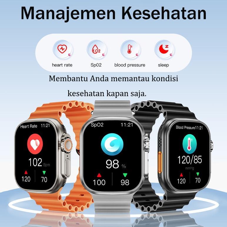 TERBARU Samsung Smartwatch S9 Ultra Android 9.0 - Tahan Air IP68, RAM 4GB ROM 128GB, Support SIM Car