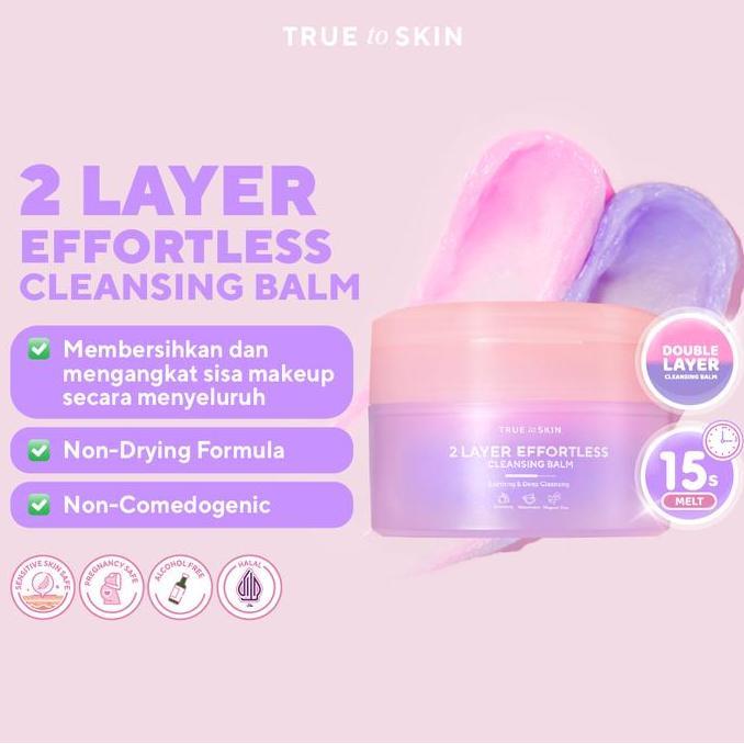 Baitulah_seller - [TRUE TO SKIN x YUPI] 2 Layer Effortless Cleansing Balm Extract Kering
