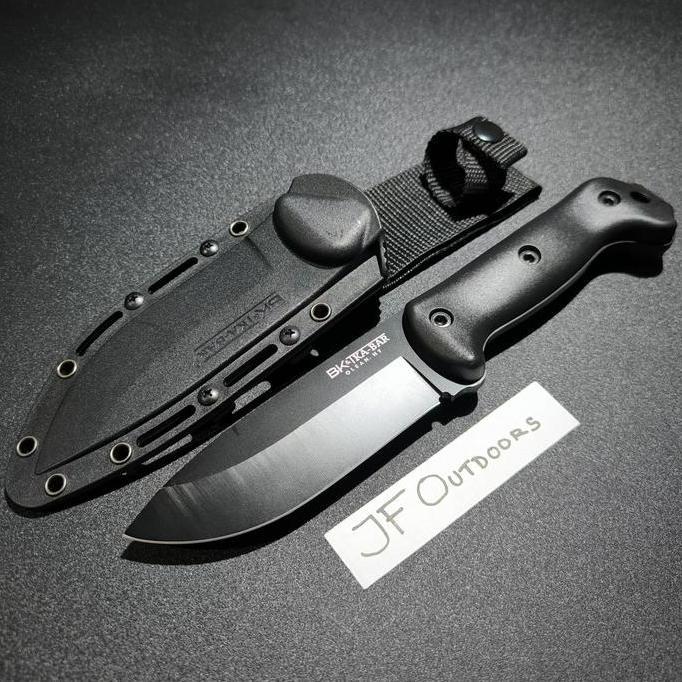 Pisau EDC Outdoor Camping KaBar BK2 Fixed Blade With Sheath
